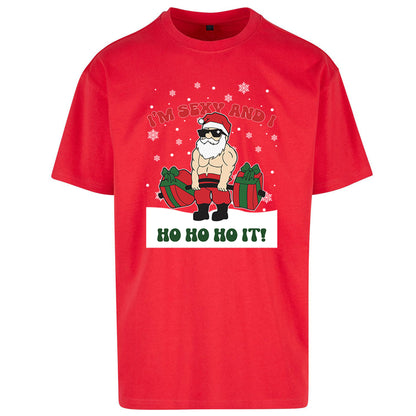 Santa Claus Ho Ho Ho Oversized T Shirt