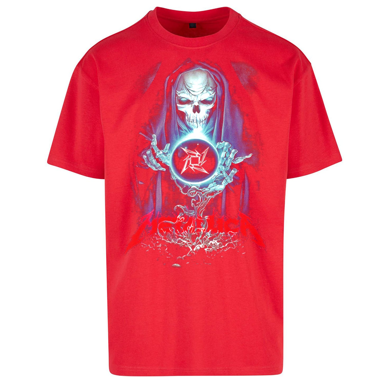 Metallica Skellington Sorcerer Oversized T Shirt