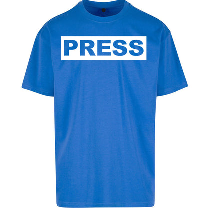 PRESS Palestine Inspired By Journalist Motaz Azaiza Oversized T Shirt