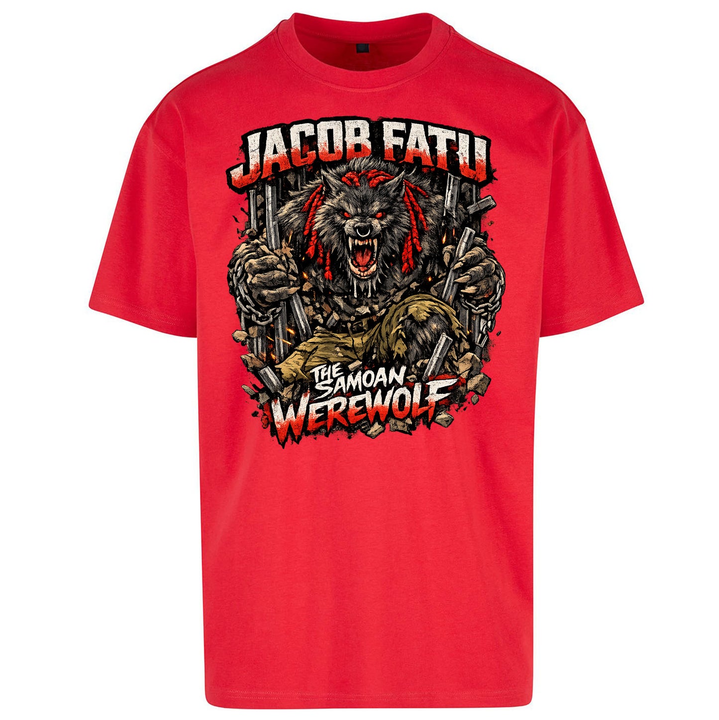 Jacob Fatu The Samoan Werewolf - Oversized T Shirt