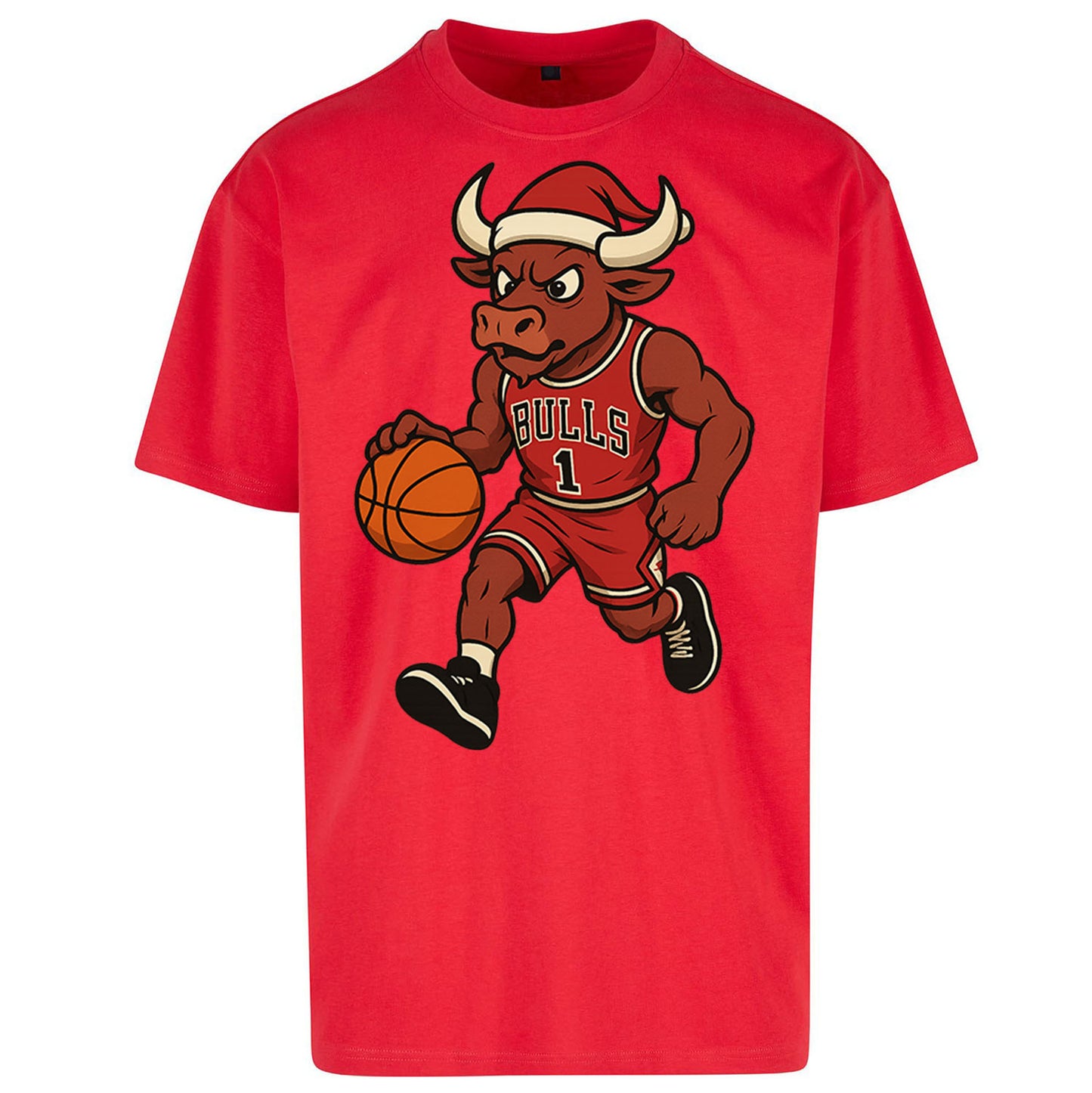 Chicago Bulls Christmas Oversized T Shirt