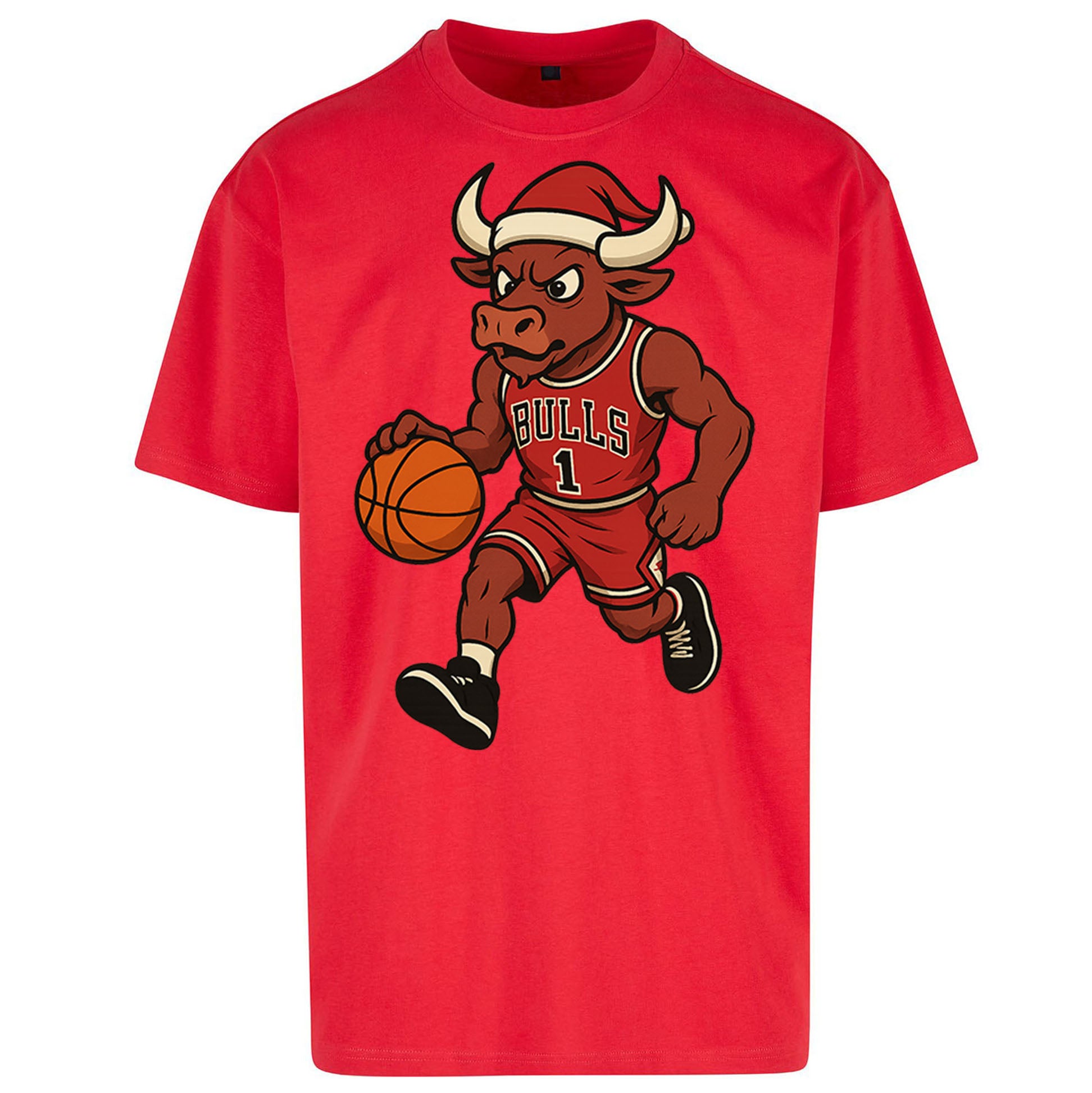 Chicago Bulls Christmas Oversized T Shirt