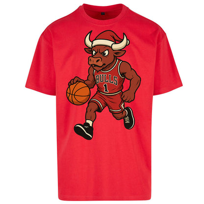 Chicago Bulls Christmas Oversized T Shirt