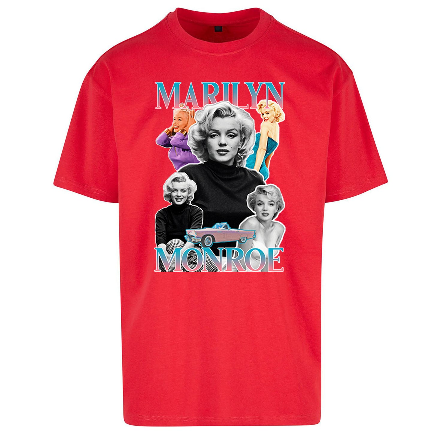 Marilyn Monroe Pink Cadillac Bootleg - Oversized T Shirt
