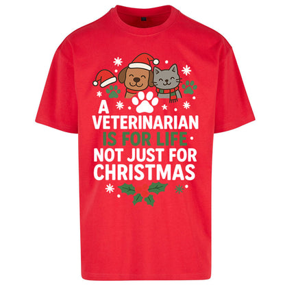 Veterinarian Christmas Oversized T Shirt