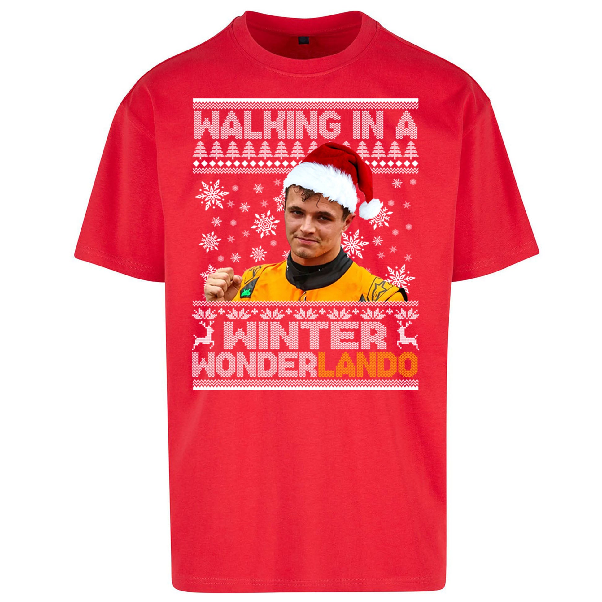 Lando Norris Christmas Oversized T Shirt