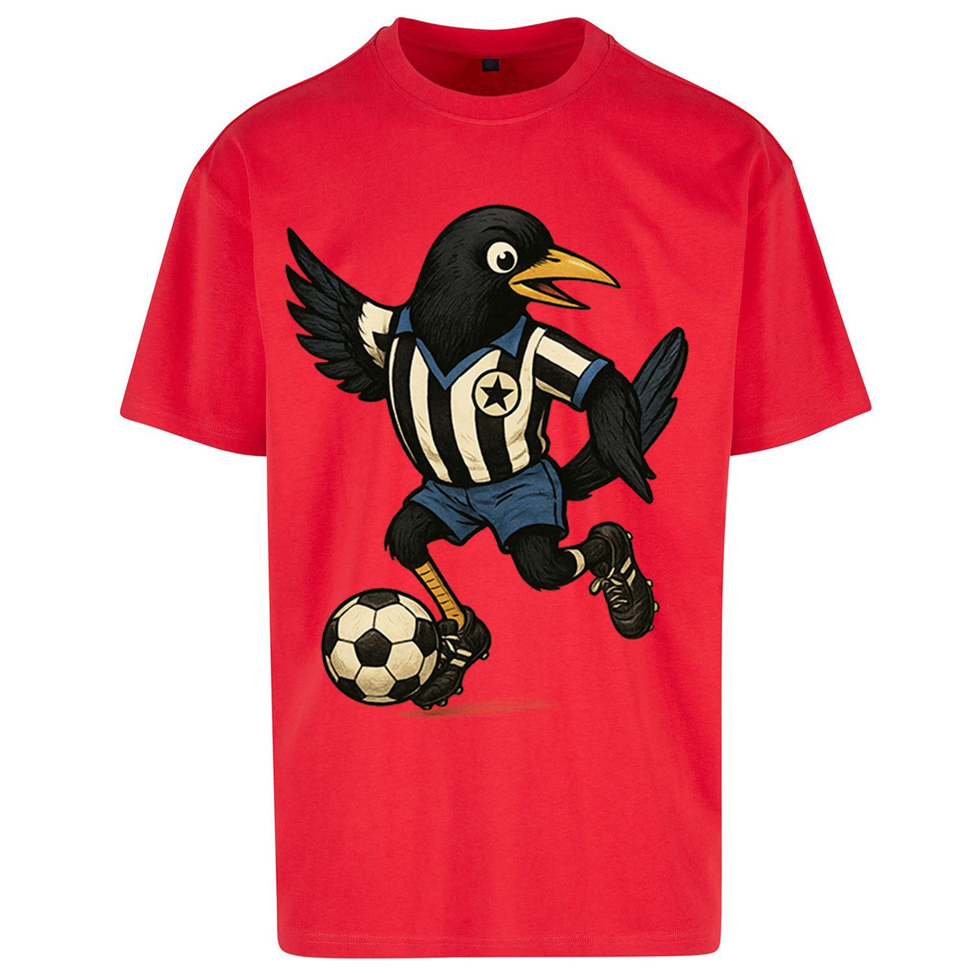 Retro Newcastle United Football Oversized T Shirt 