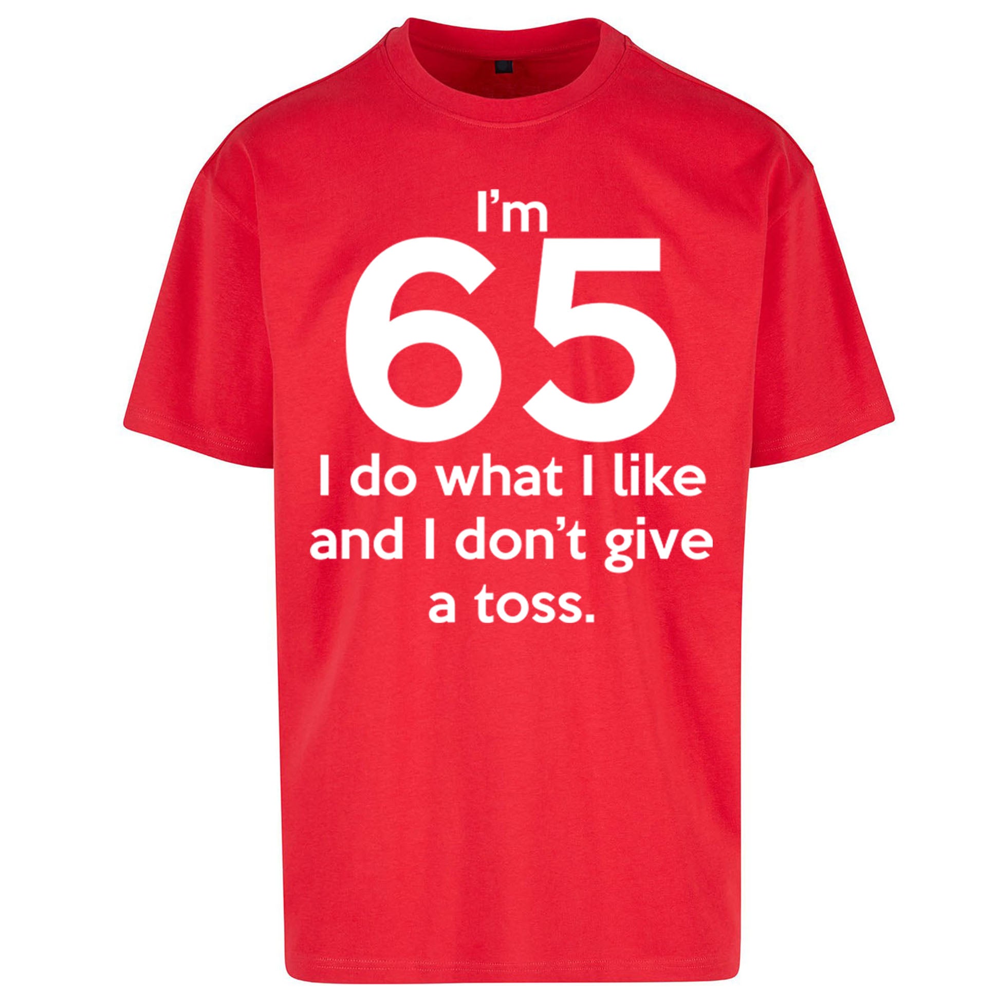 65th Birthday Oversized T Shirt 