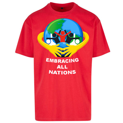 Embracing All Nations Oversized T Shirt