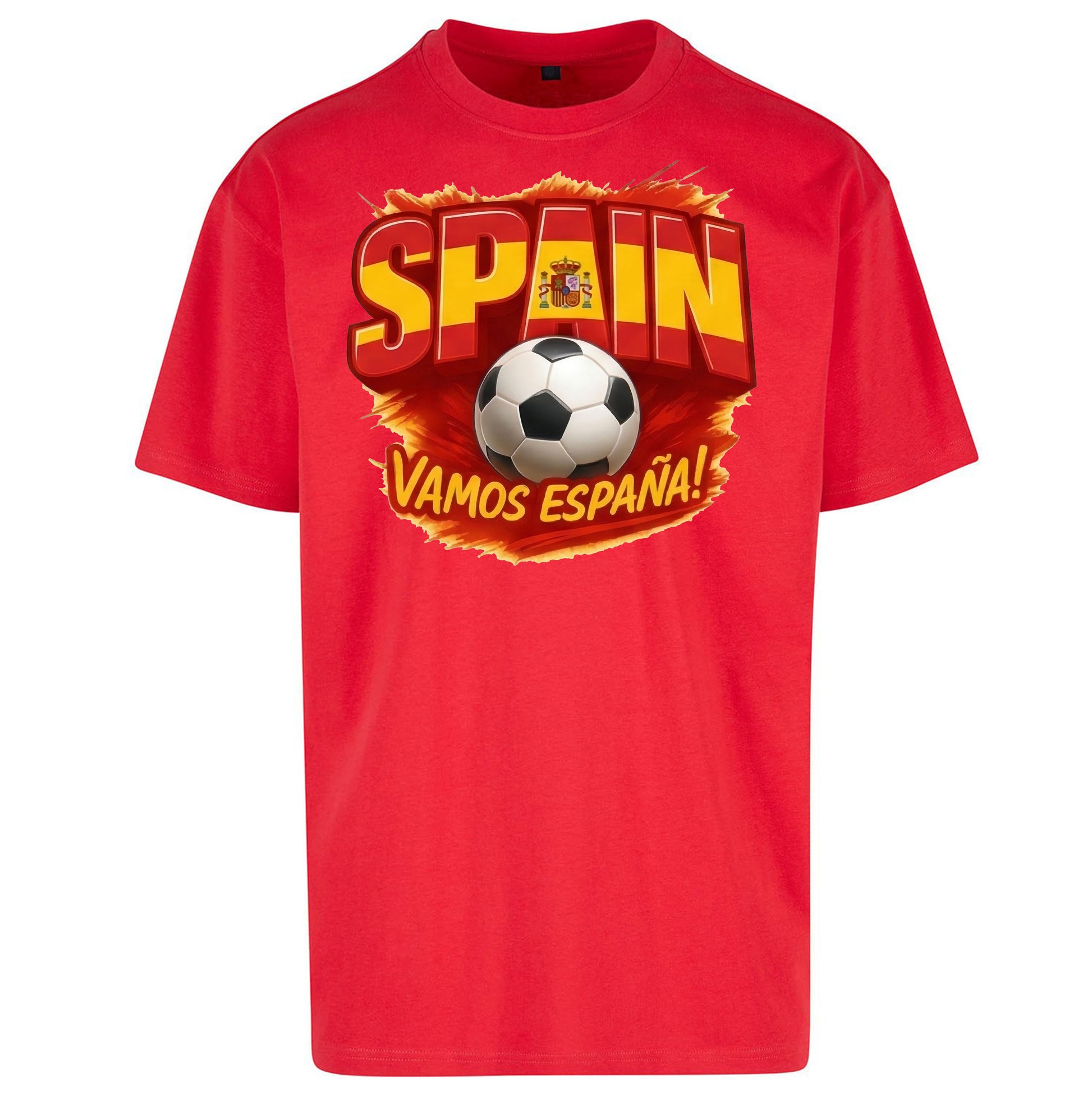 Spain Retro World Cup Oversized T Shirt