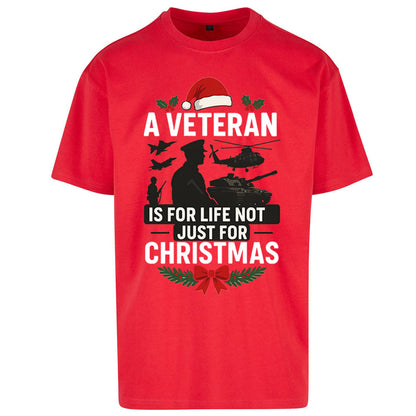 Veteran Christmas Oversized T Shirt