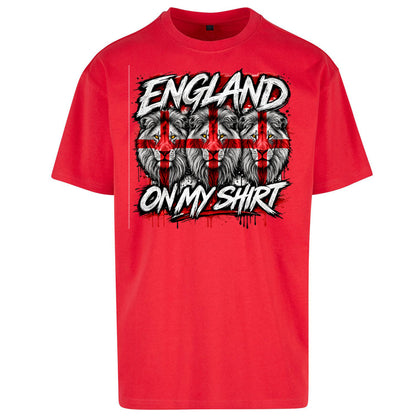 England 3 Lions World Cup 2026 Oversized T Shirt