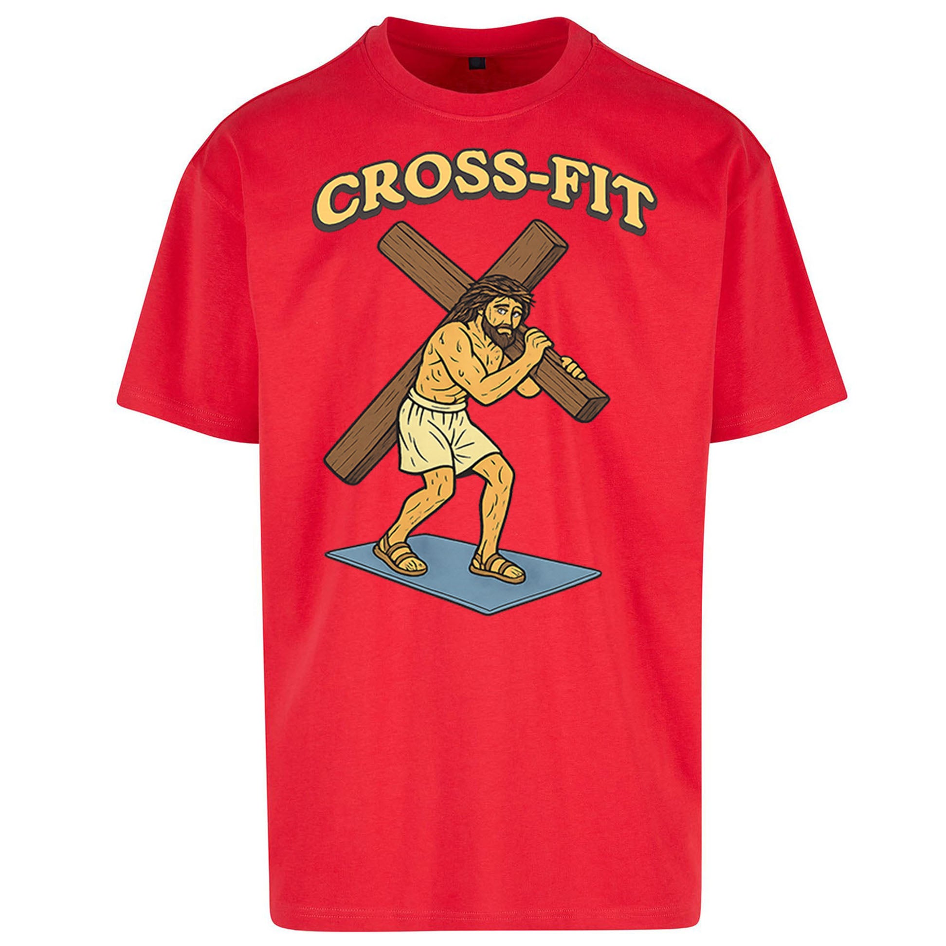 Jesus Cross Fit Oversized T Shirt