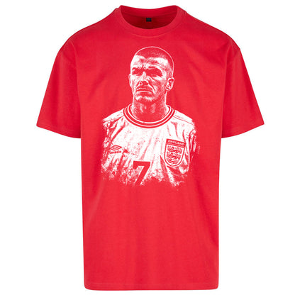 Bavid Beckham England Oversized T Shirt
