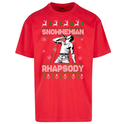 Freddie Mercury Christmas Oversized T Shirt