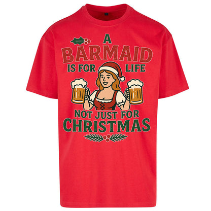 Barmaid Xmas Oversized T Shirt