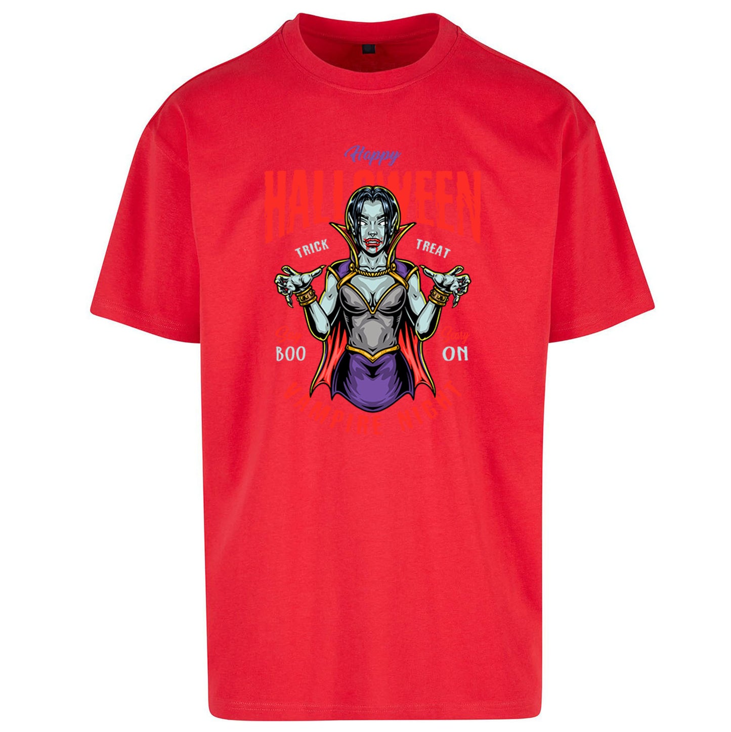 Halloween Vampire Oversized T Shirt