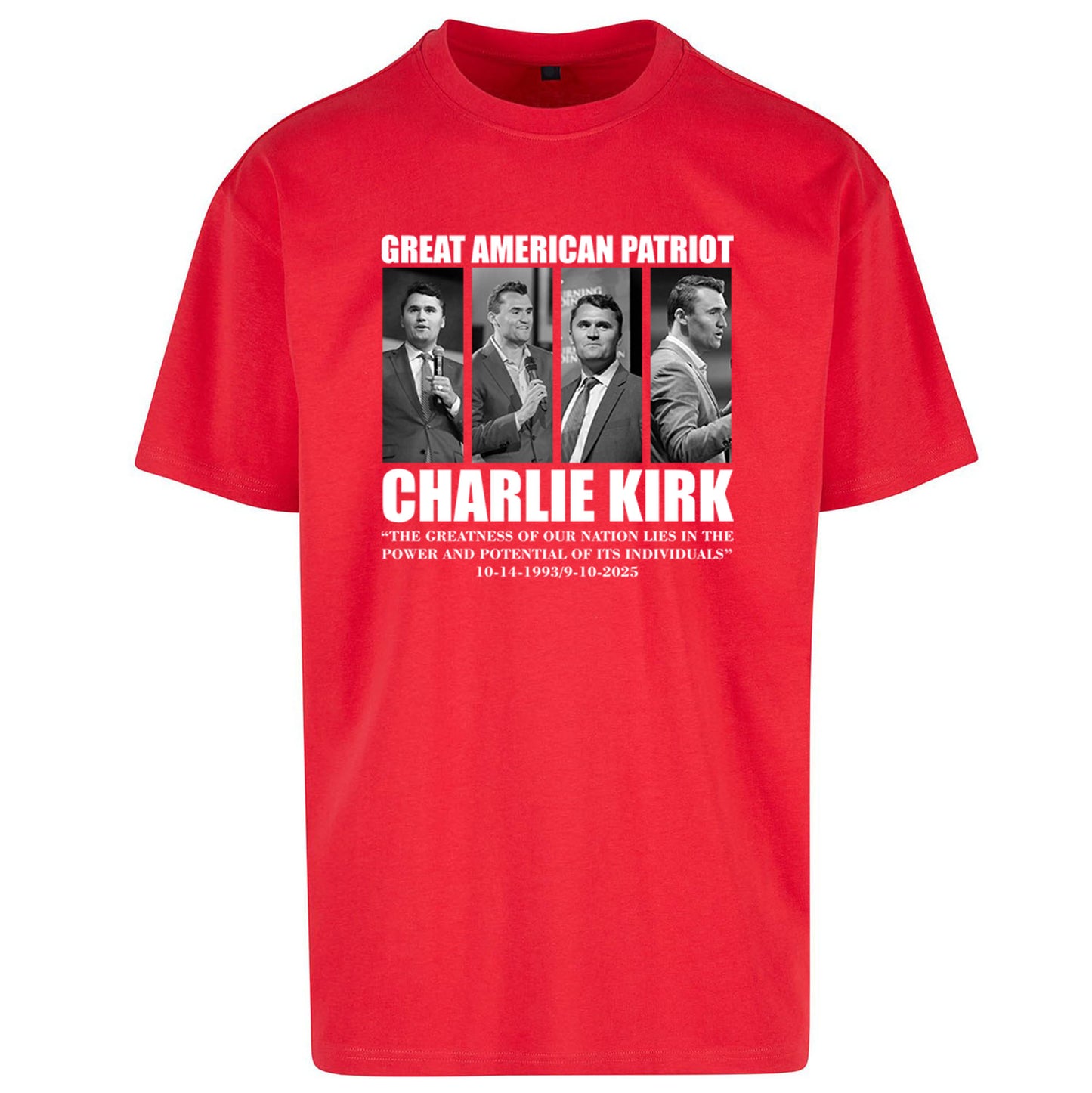 Charlie Kirk Oversized T Shirt 