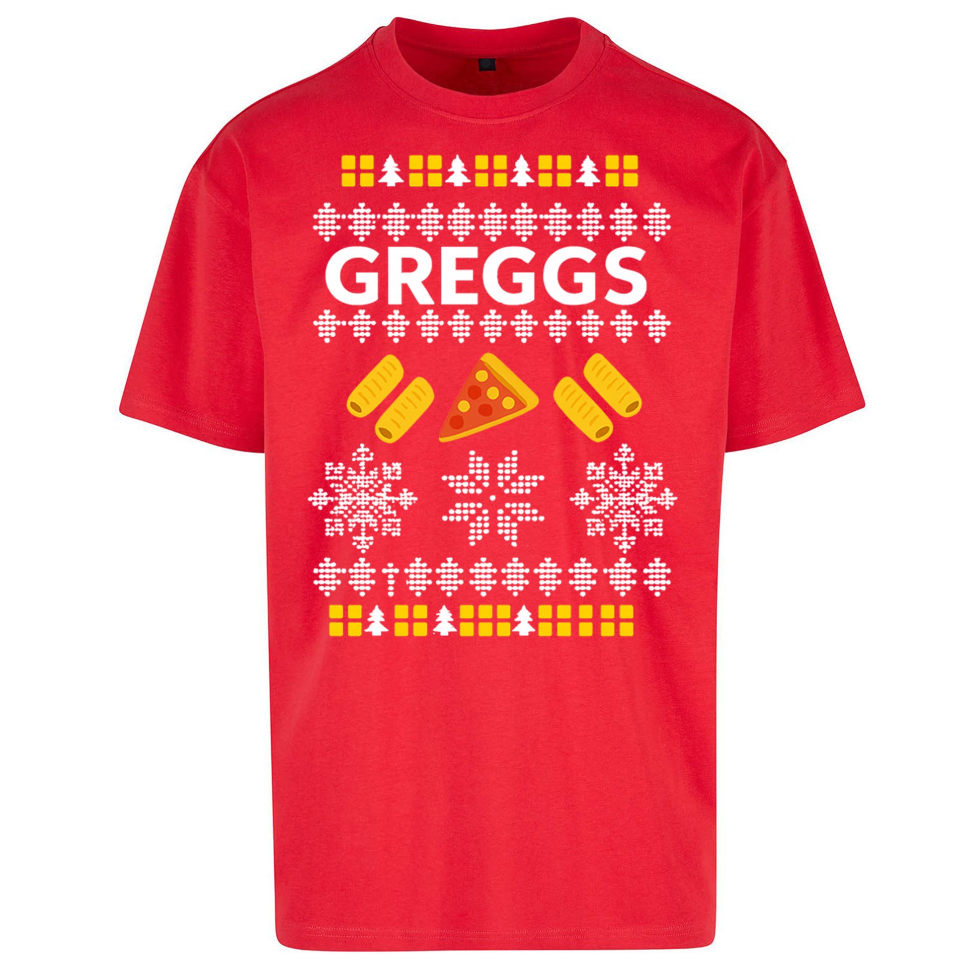 Greggs Christmas Oversized T Shirt