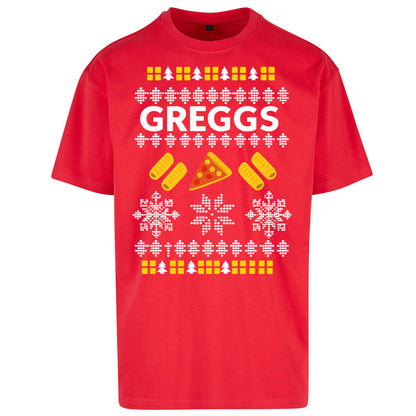 Greggs Christmas Oversized T Shirt