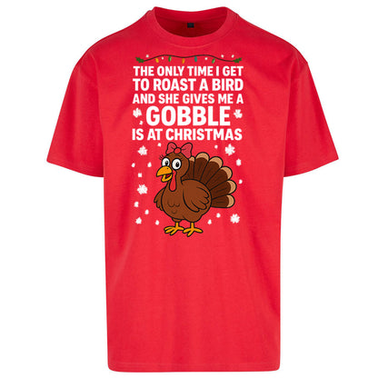 Rude Christmas Oversized T Shirt