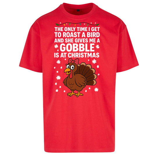 Rude Christmas Oversized T Shirt