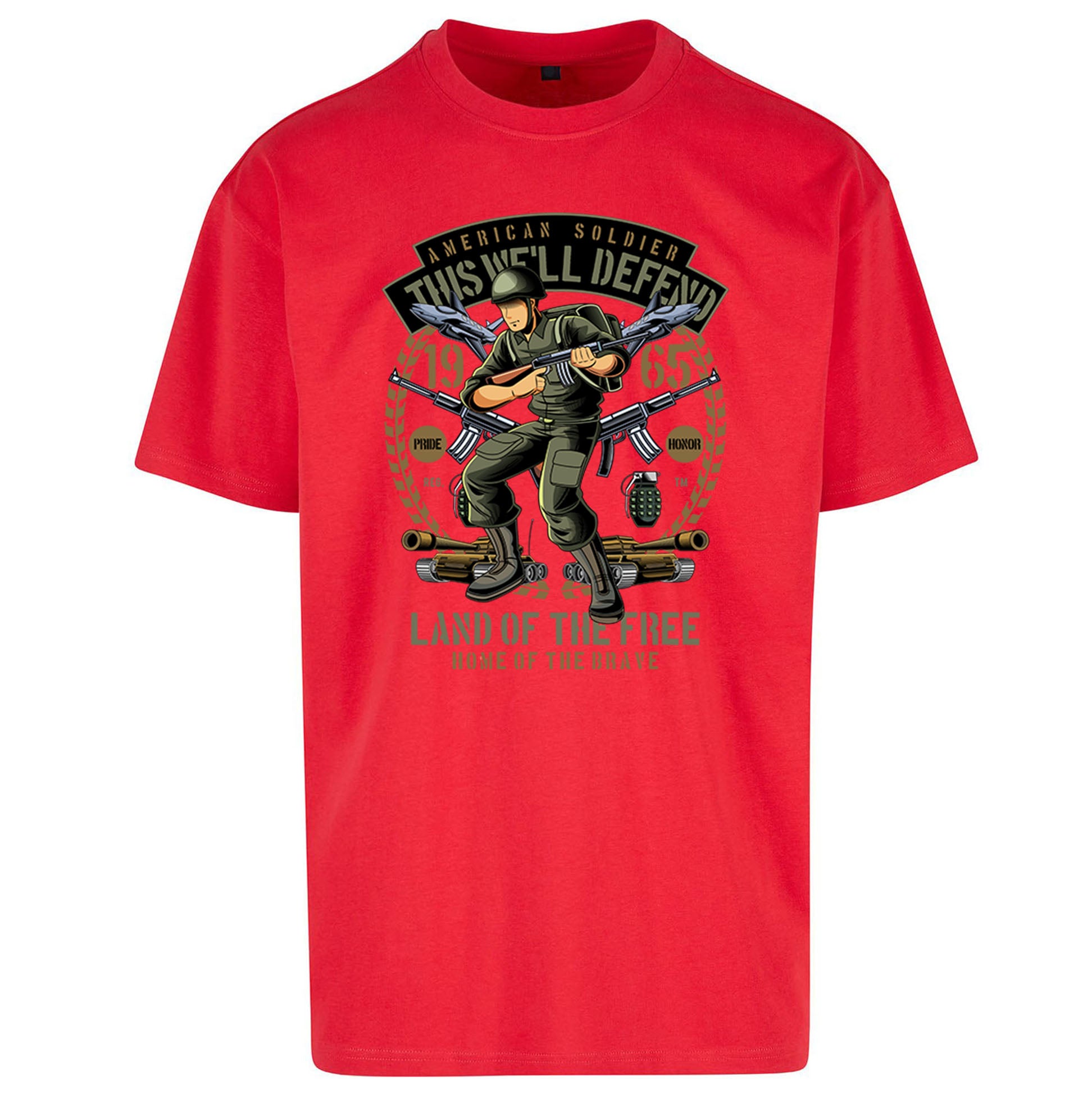 American Soldier Oversized T Shirt