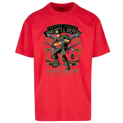 American Soldier Oversized T Shirt