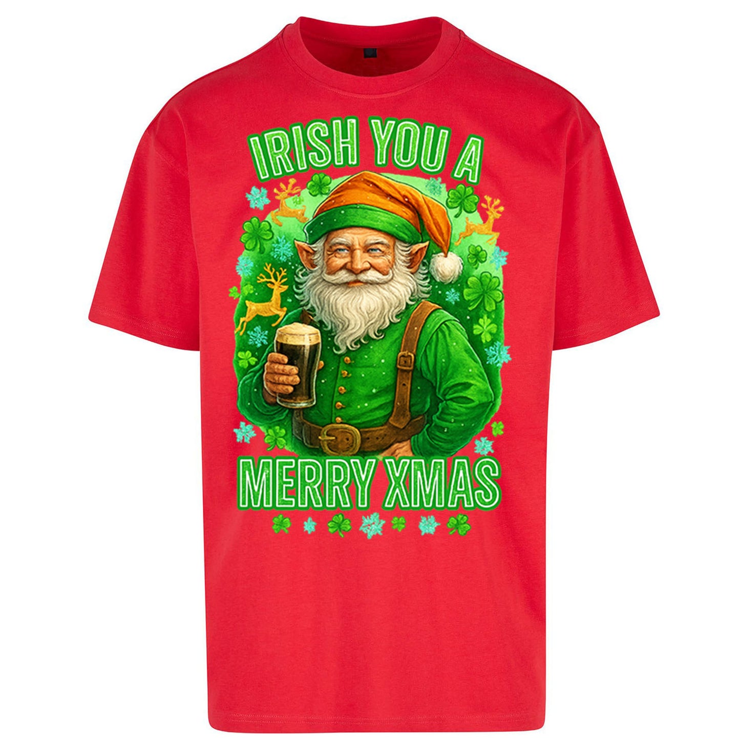 Irish Christmas Oversized T Shirt