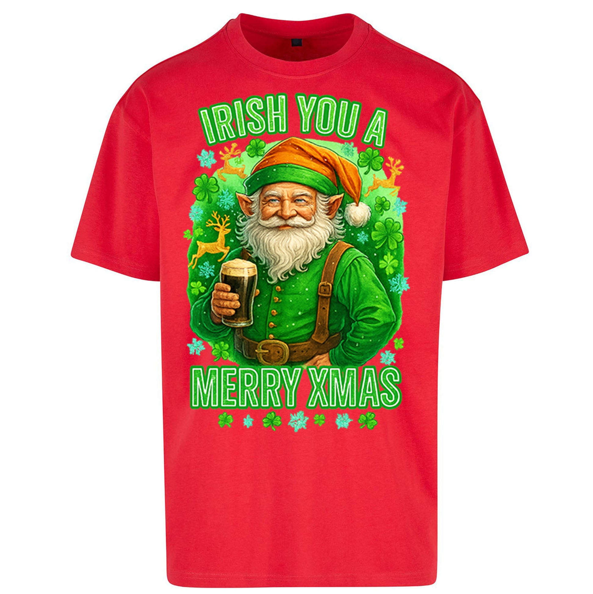 Irish Christmas Oversized T Shirt