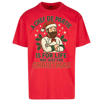 Chef De Partie Christmas Oversized T Shirt
