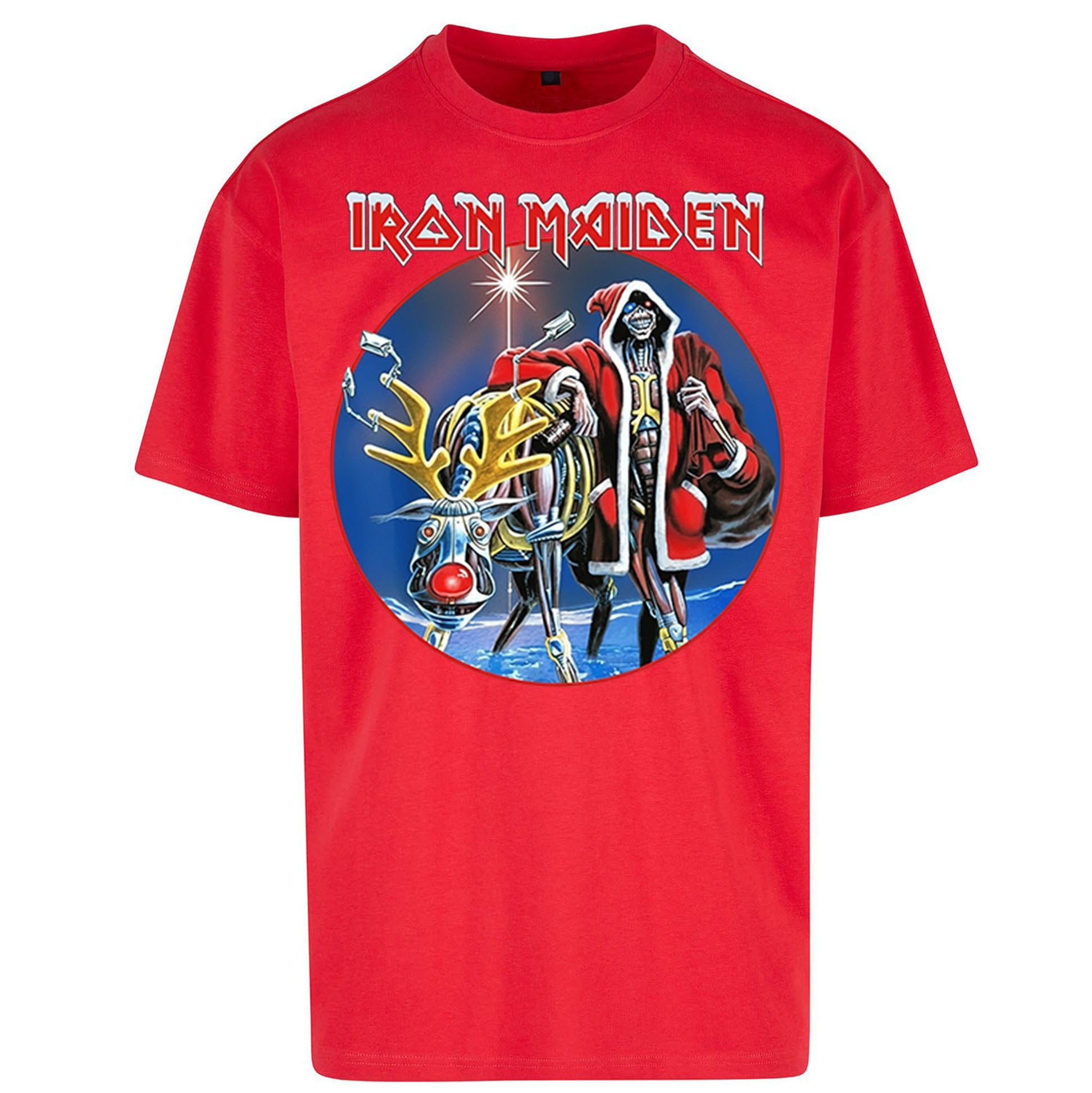 Iron Maiden Christmas Oversized T Shirt
