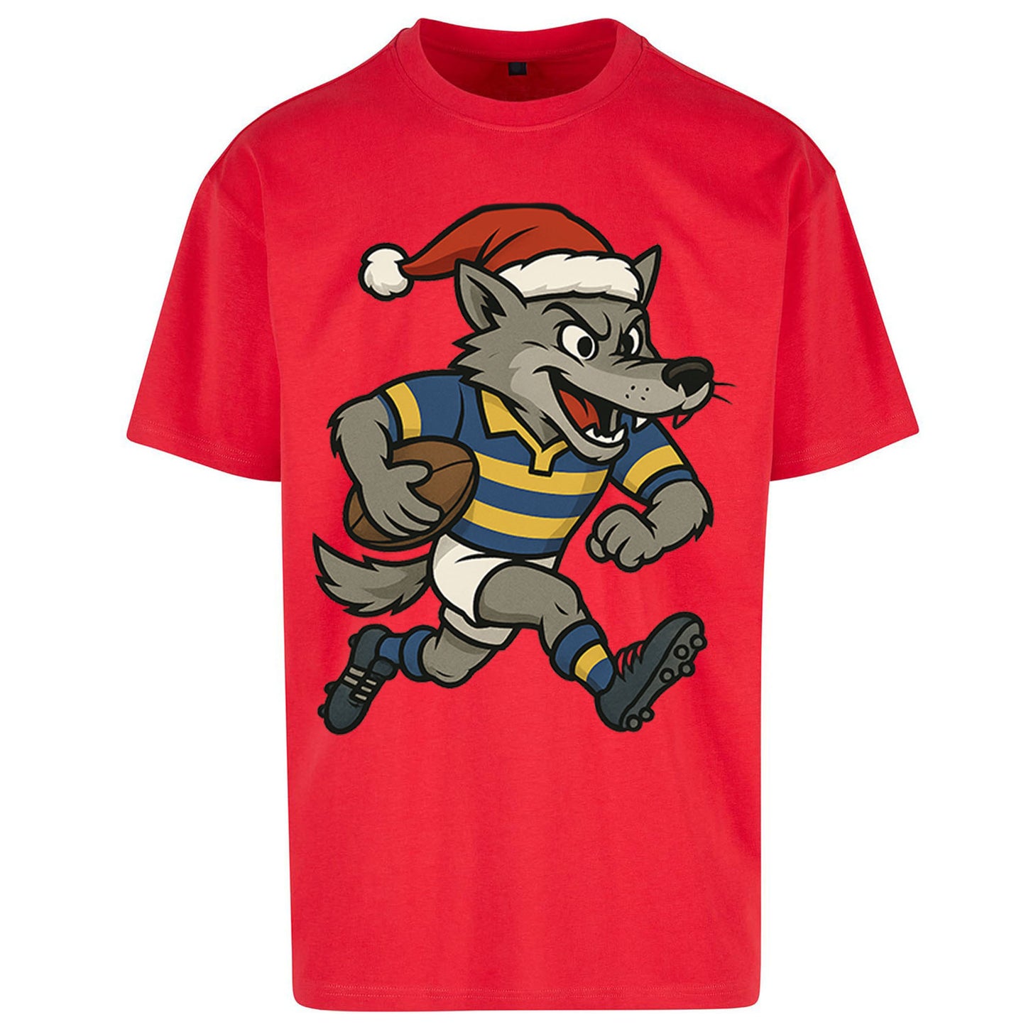 Warrington Wolves Christmas Oversized T Shirt