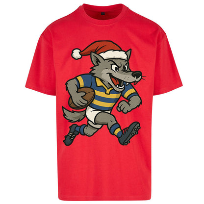 Warrington Wolves Christmas Oversized T Shirt