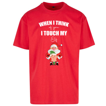 Santa Elf Christmas Oversized T Shirt
