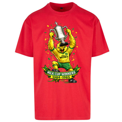 Norwich City Milk Cup Winners Oversized T Shirt