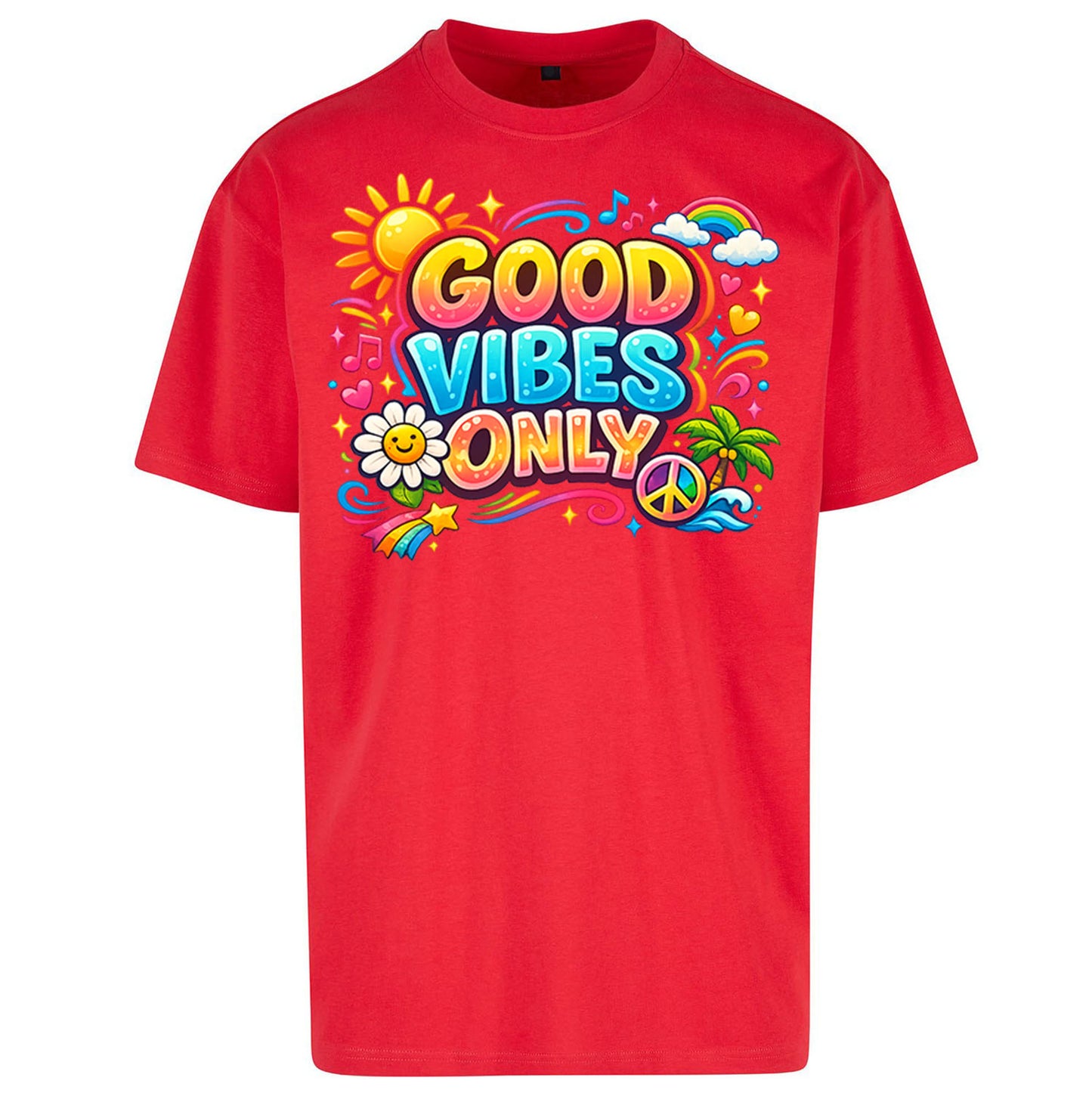 Good Vibes Only Oversized T Shirt
