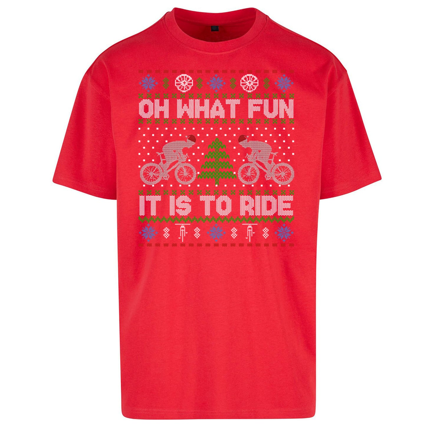 BMX Christmas Oversized T Shirt