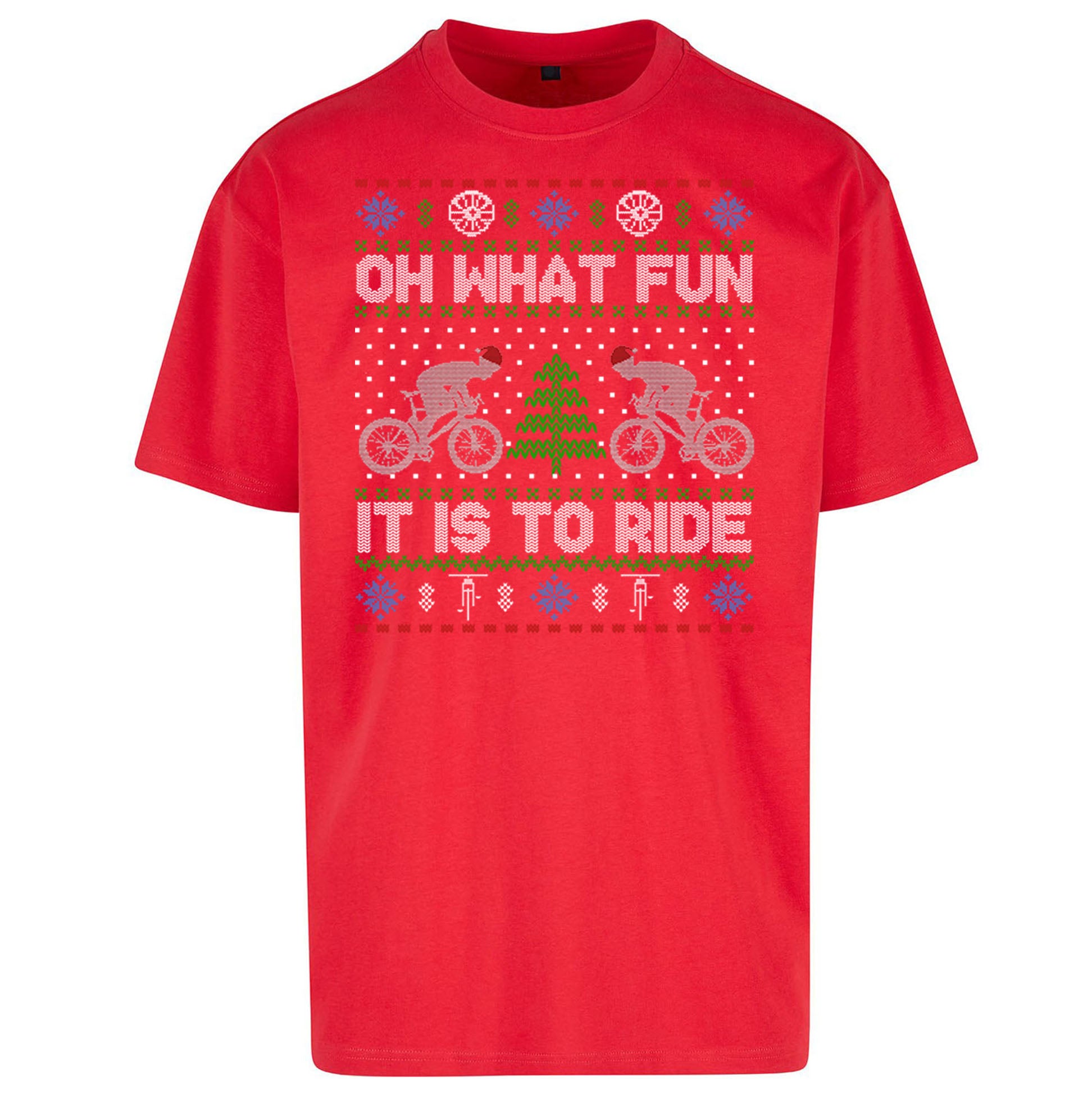 BMX Christmas Oversized T Shirt