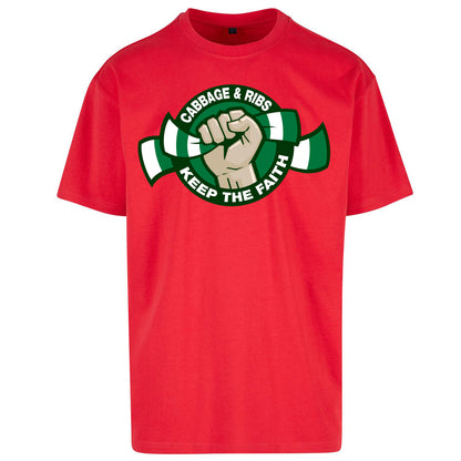 Hibernian Fans Football Oversized T Shirt
