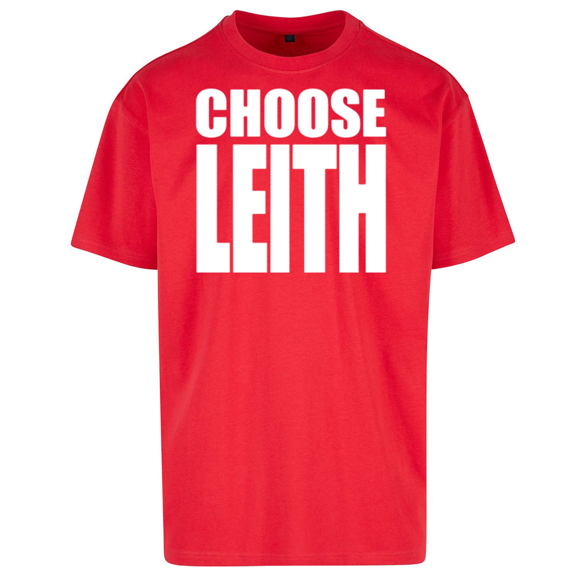 Hibs FC Choose Leith Football Oversized T Shirt