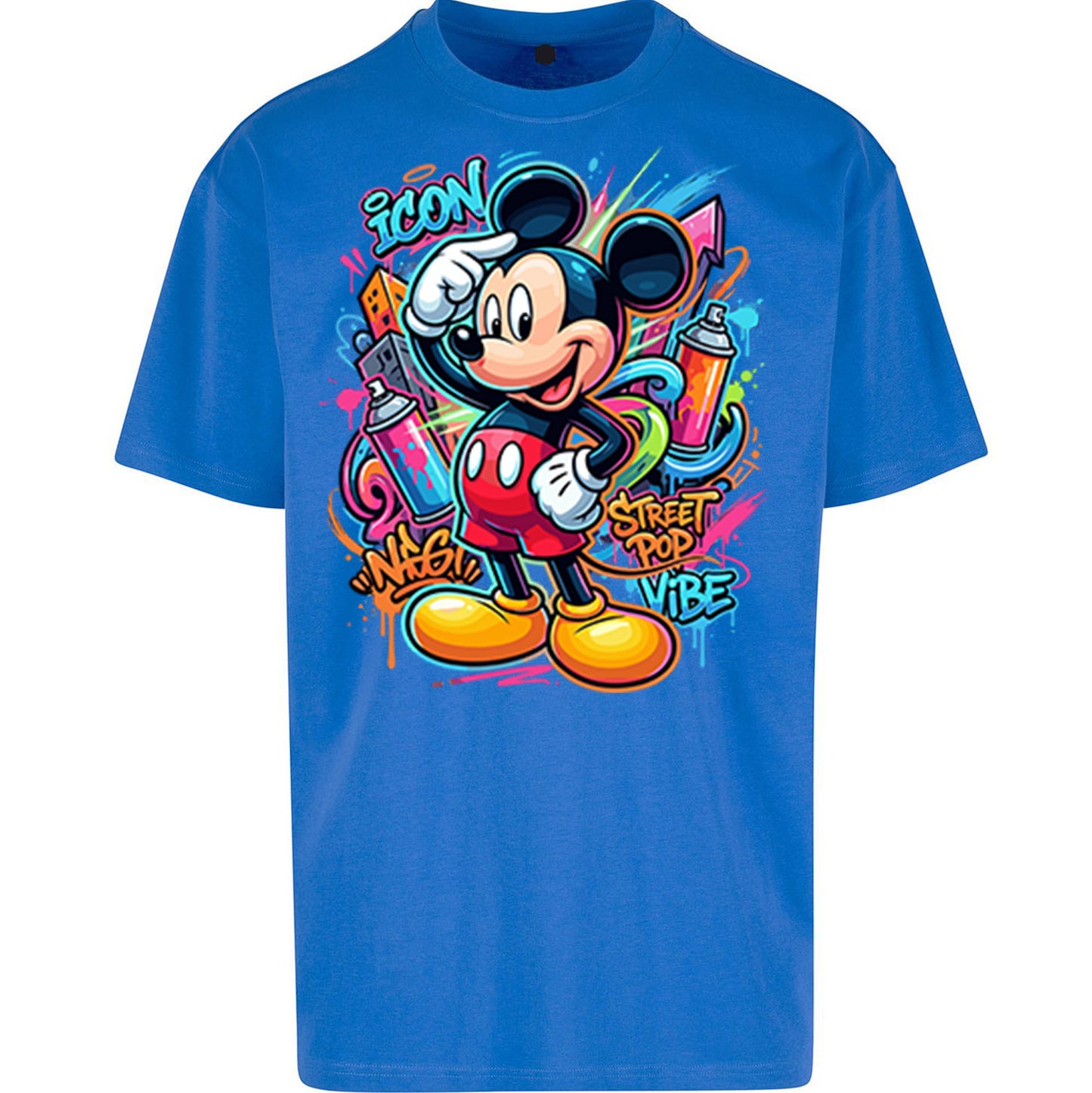 Graffiti Mickey Oversized T Shirt