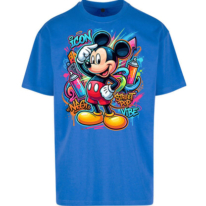 Graffiti Mickey Oversized T Shirt