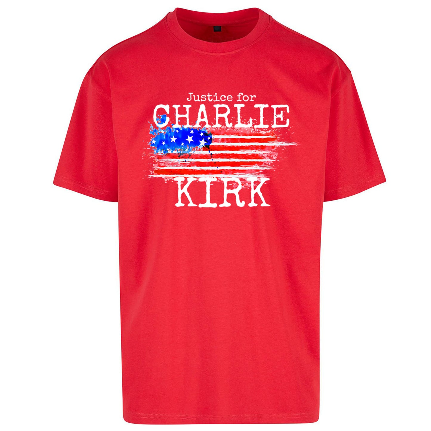 Justice For Charlie Kirk Oversized T Shirt