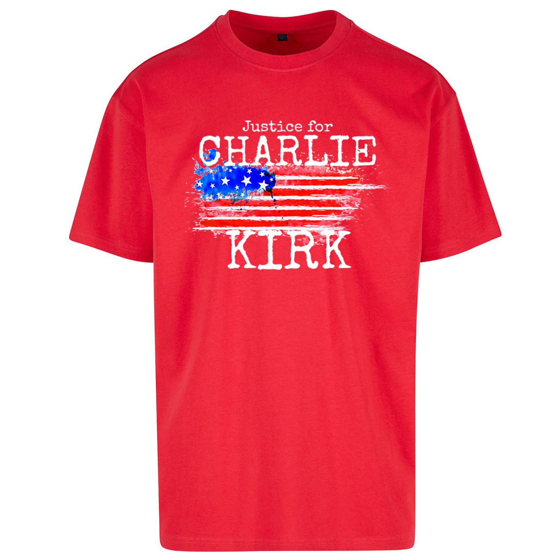 Justice For Charlie Kirk Oversized T Shirt