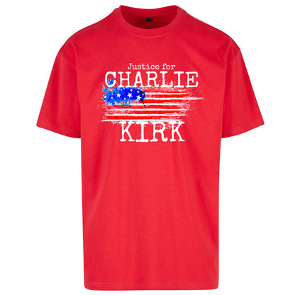 Justice For Charlie Kirk Oversized T Shirt