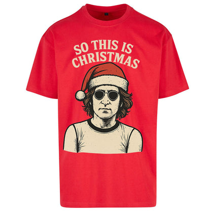 Christmas John Lennon Christmas Oversized T Shirt