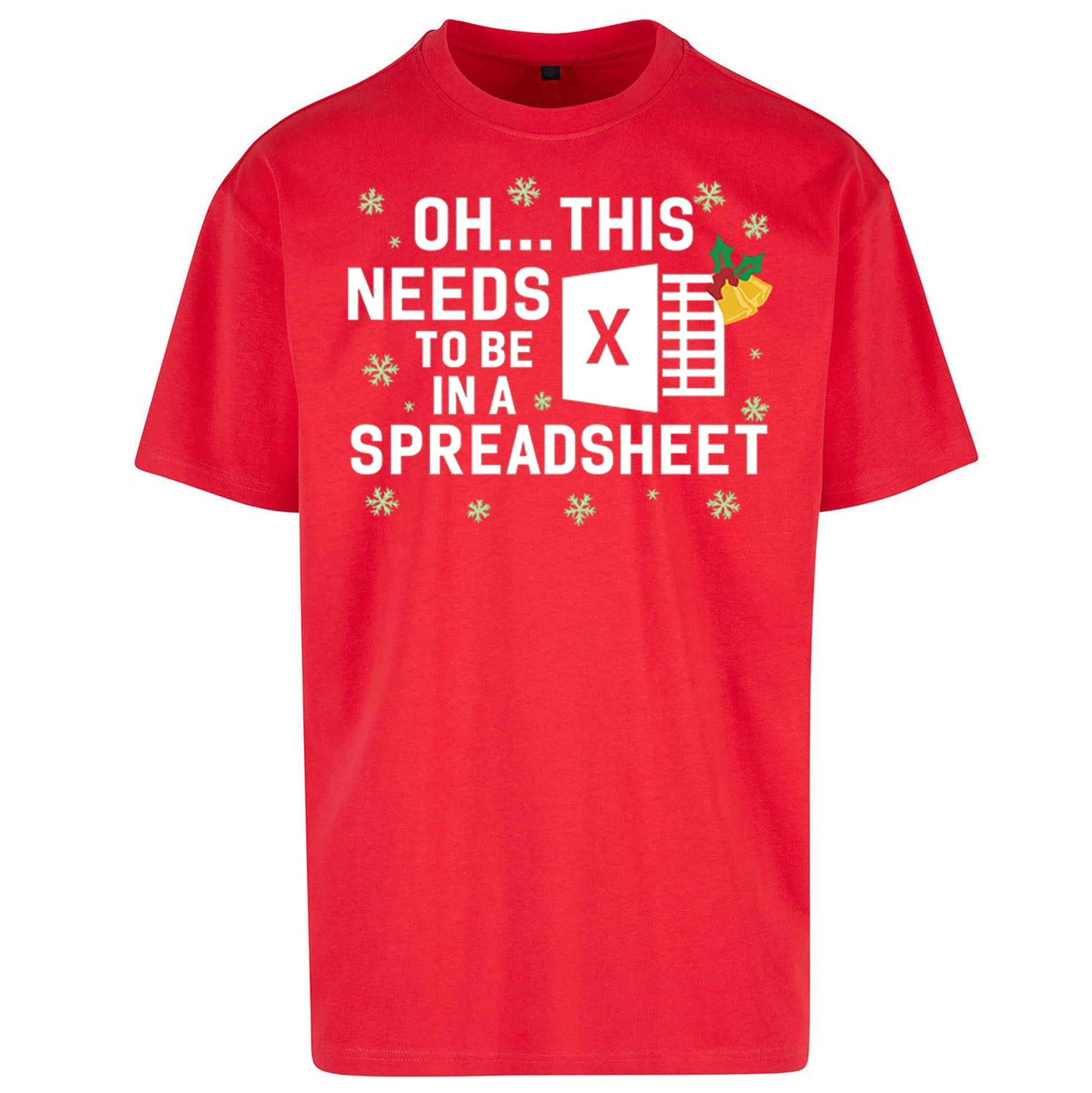 Excel Christmas Oversized T Shirt