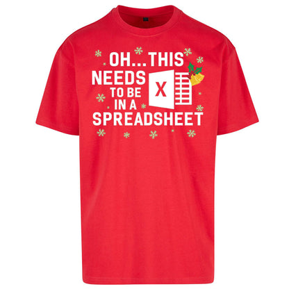Excel Christmas Oversized T Shirt
