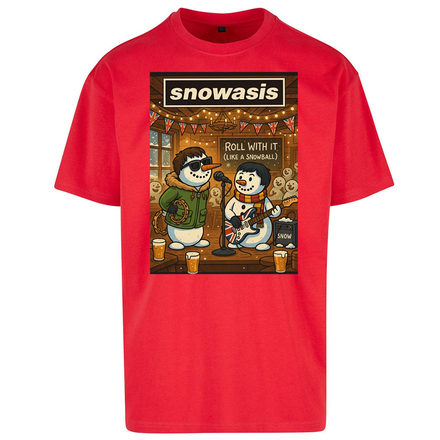 Snowasis Christmas Oversized T Shirt